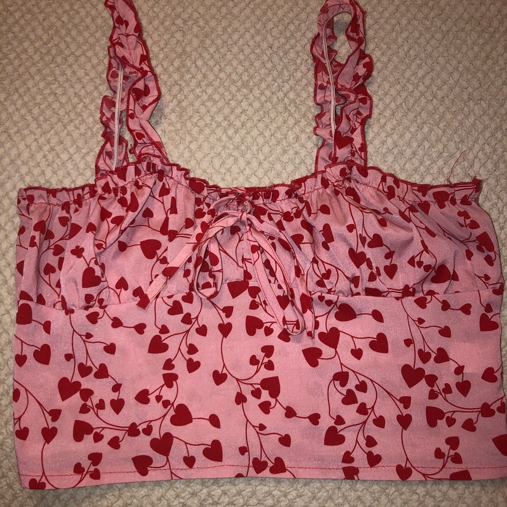 Pink heart top